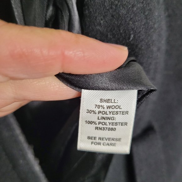 Cato Wool Blend Double Breasted Pockets Classic Peacoat Jacket Plus Size 26/28W - Picture 10 of 10